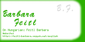 barbara feitl business card